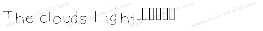 The clouds Light字体转换